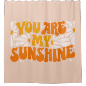 Je bent mijn Sunshine Groovy Grafisch Douchegordijn (Voorkant)