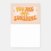 Je bent mijn Sunshine Groovy Grafisch Post-it® Notes (Voorkant)