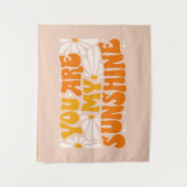 Je bent mijn Sunshine Groovy Grafisch Wandkleed (Voorkant)