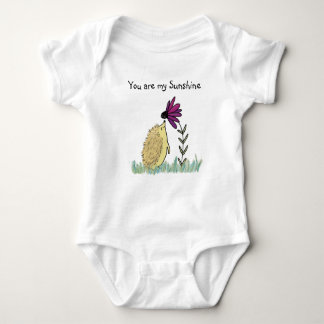 Je bent mijn Sunshine Hedgehog en Coneflower Print Romper