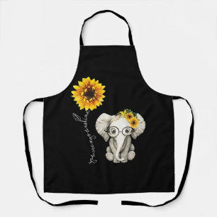 Je bent mijn Sunshine Hippie Sunflower Elephant Schort