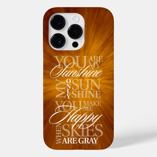 Je bent mijn Sunshine Hoesje-Mate iPhone Case (Achterkant)