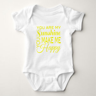 Je bent mijn Sunshine, je maakt me gelukkig Romper