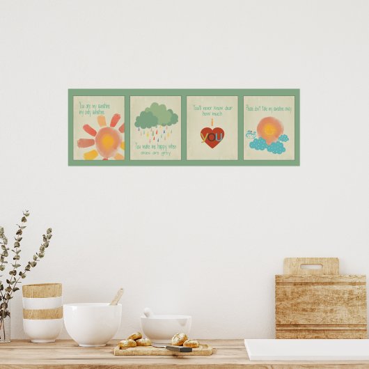 Je bent mijn Sunshine Poster (Keuken)