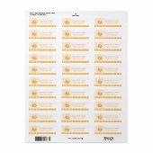 Je bent mijn Sunshine Return Address Label (Full Sheet)