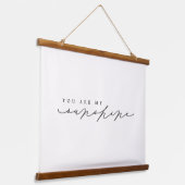 Je bent mijn Sunshine Script Nursery Decor Hangend Wandkleed (Gebogen)