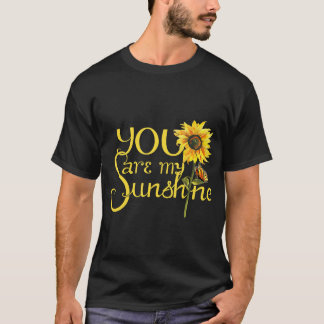 Je bent mijn Sunshine Sunflower Butterfly T-shirt