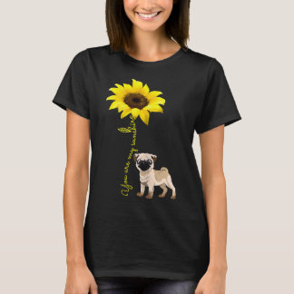 Je bent mijn Sunshine Sunflower Cute Hondenliefheb T-shirt
