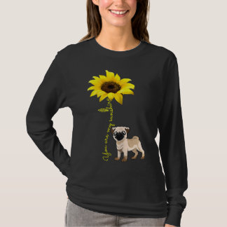 Je bent mijn Sunshine Sunflower Cute Hondenliefheb T-shirt