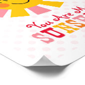 Je bent mijn Sunshine Wall Art Poster (Hoek)