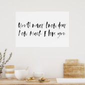 Je bent mijn Sunshine Waterverf Nursery Sign Poster (Keuken)