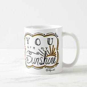 Je bent mijn Sunshine White Coffee Mok