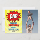Je bent mijn superheld pa Vaderdag fotokaart (Voorkant)