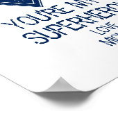 Je bent mijn superheld pa Vaderdag Poster (Hoek)