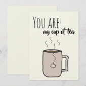 Je bent mijn TEA-bekertje - Wenskaart (Voorkant / Achterkant)