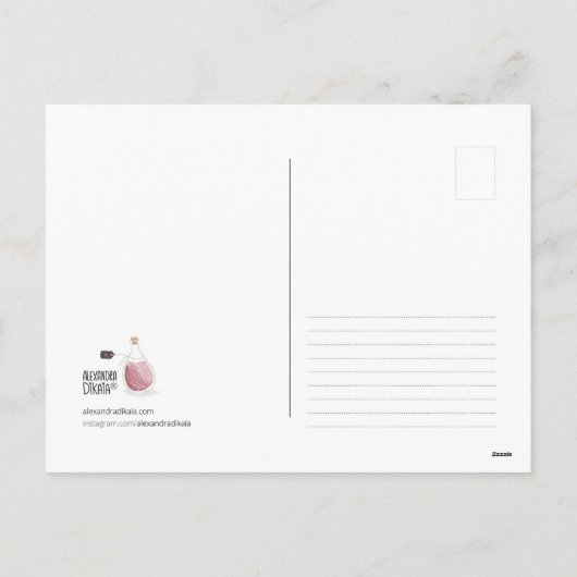 Je bent mijn thuis door Alexandra Dikaia Love Feestdagenkaart (Achterkant)