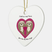 Je bent mijn tweede helft keramisch ornament (Links)