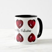 Je bent mijn Valentijn Ruby Heart Coffee Mok (Voorkant rechts)