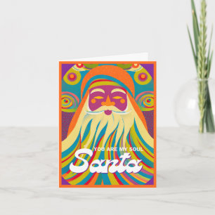Je bent mijn Ziel Santa Boho Hippie Kerstmis Feestdagen Kaart