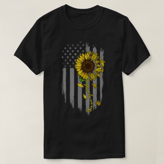 Je bent mijn Zonnebloem Amerikaanse Fla T-shirt (Design voorkant)