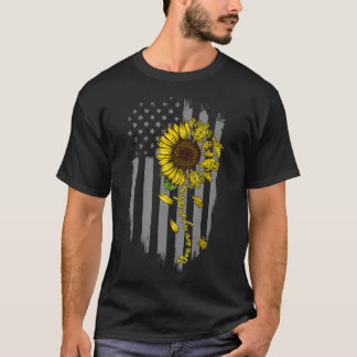 Je bent mijn Zonnebloem Amerikaanse Fla T-shirt