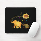 Je bent mijn zonnebloempautisme muismat (Met muis)