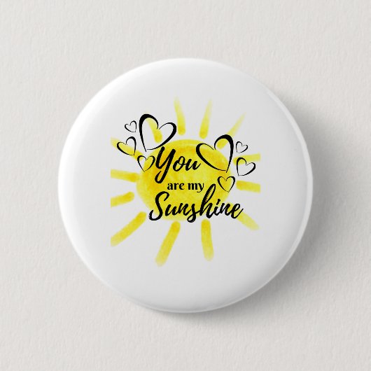 Je bent mijn zonnescherm Sun Ronde Button 5,7 Cm (Voorkant)