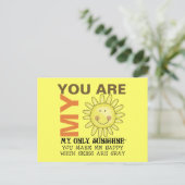 Je bent mijn zonneschijn briefkaart (Staand voorkant)