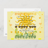 Je bent mijn zonneschijn briefkaart (Voorkant / Achterkant)