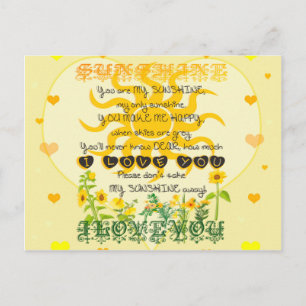 Je bent mijn zonneschijn briefkaart