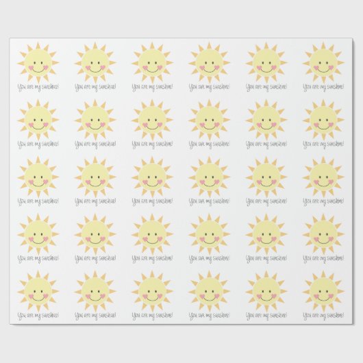 Je bent mijn zonneschijn. cadeaupapier (Vlak)