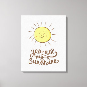 Je bent mijn zonneschijn canvas afdruk
