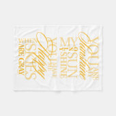 Je bent mijn zonneschijn fleece deken (Voorkant (Horizontaal))