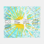 Je bent mijn zonneschijn. fleece deken (Voorkant (Horizontaal))