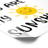 Je bent mijn zonneschijn foto afdruk (Hoek)