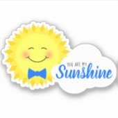 Je bent mijn zonneschijn Happy Sun Sticker (Voorkant)