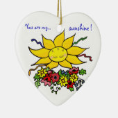 Je bent mijn zonneschijn keramisch ornament (Rechts)