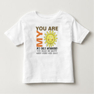 Je bent mijn zonneschijn kinder shirts