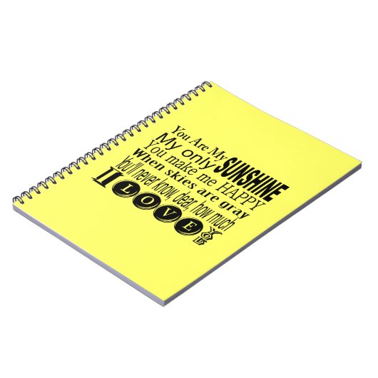 Je bent mijn zonneschijn-kleding en gifts notitieboek (Linkerzijde)