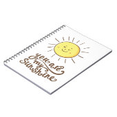 Je bent mijn zonneschijn notitieboek (Linkerzijde)