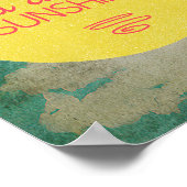 Je bent mijn zonneschijn poster (Hoek)