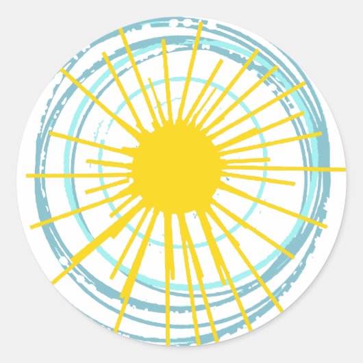 Je bent mijn zonneschijn. ronde sticker (Voorkant)