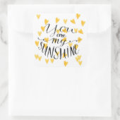 Je bent mijn zonneschijn vierkante sticker (Tas)