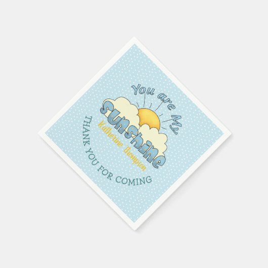 Je bent mijn zonneschijnjongen. servet (Hoek)