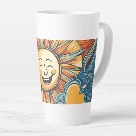 Je bent mijn zonneschijnontwerp latte mok (Rechterhoek)