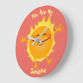Je bent mijn zonnige gepersonaliseerd grote klok (Hoek)
