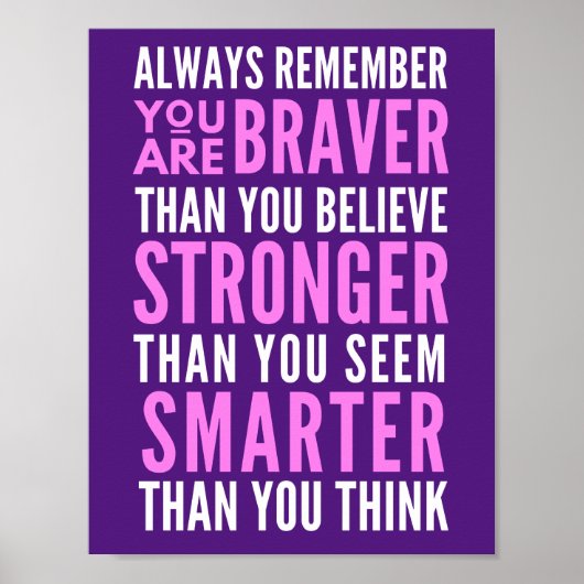 Je bent moedig dan je gelooft poster (Voorkant)