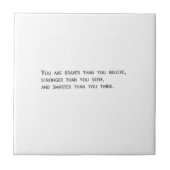 Je bent moedig dan je gelooft tegeltje (Voorkant)