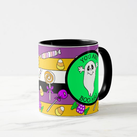Je bent mooi, Ghost Pun, Halloween Mok (Voorkant rechts)