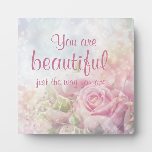 Je bent mooi, net zoals je citaat bent fotoplaat (Voorkant)